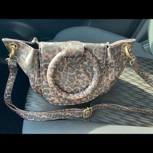 Frye animal print handbag